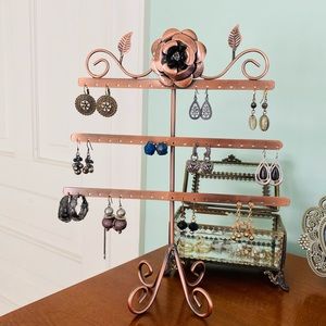 Copper/Rose Gold Metal Earring Tree